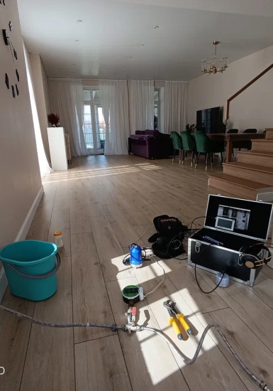 Наши работы — поиск скрытой протечки